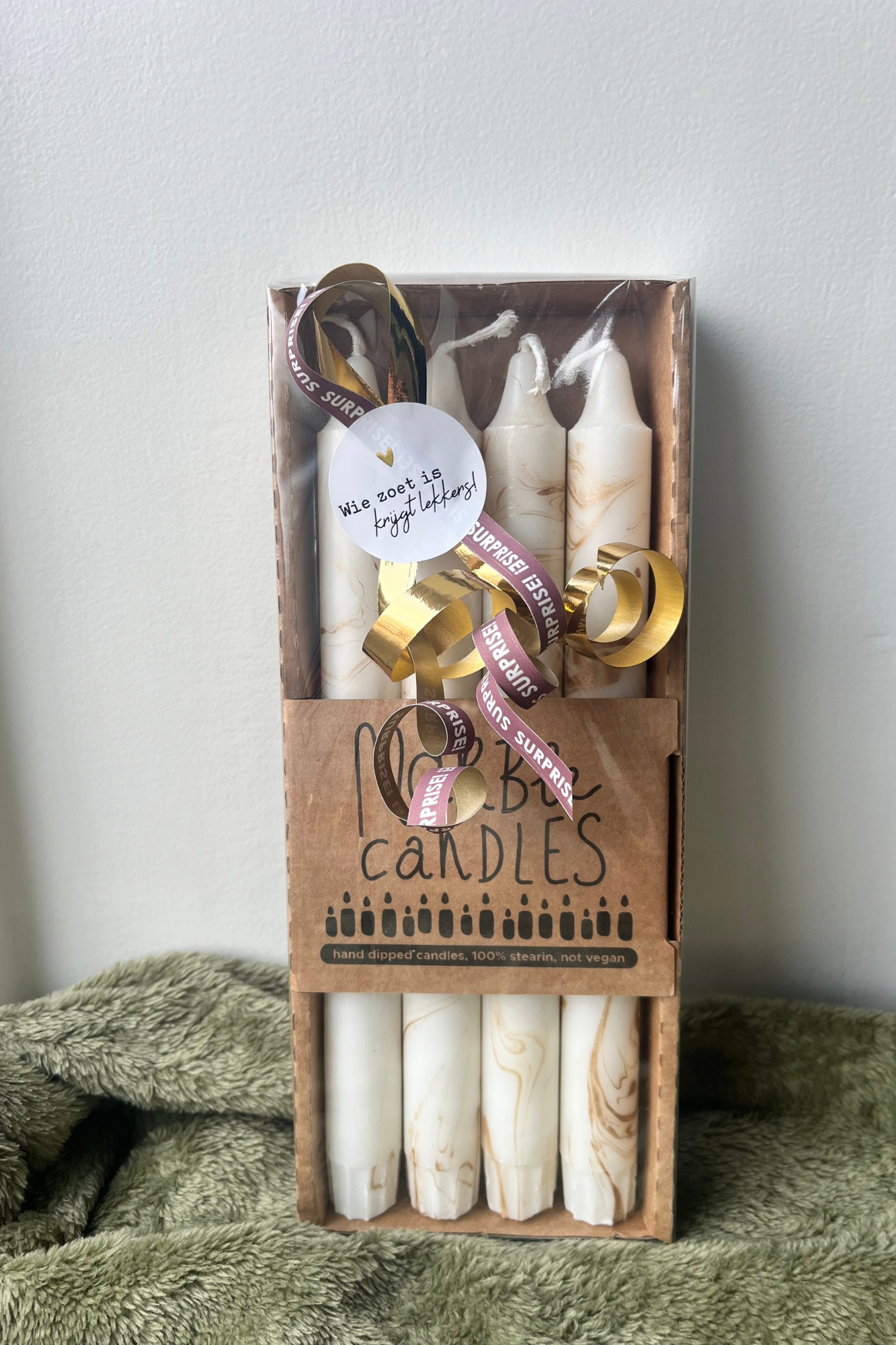 Sinterklaascadeau - Marble kaarsen