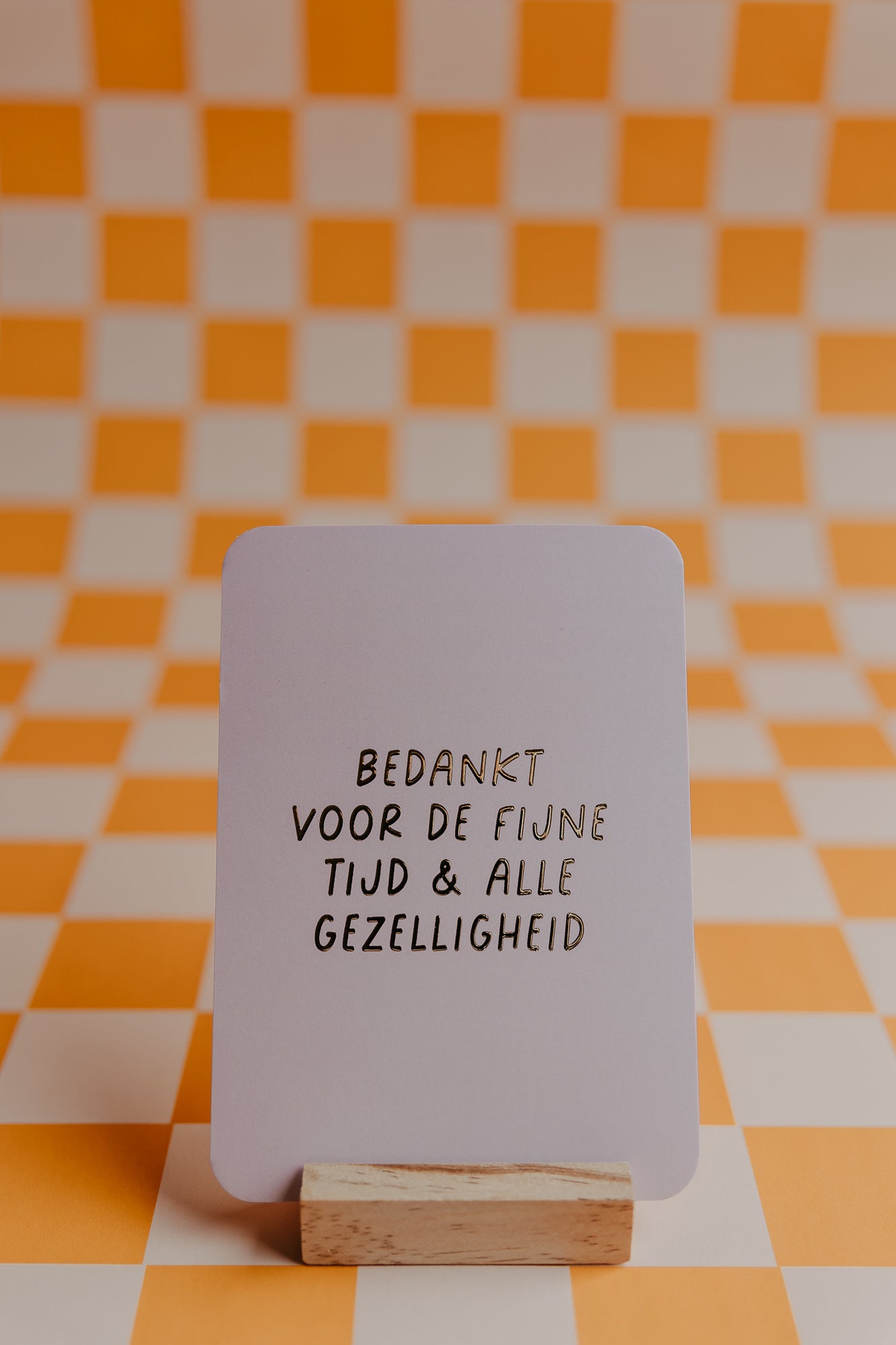 Wenskaart - Bedankt voor de fijne tijd