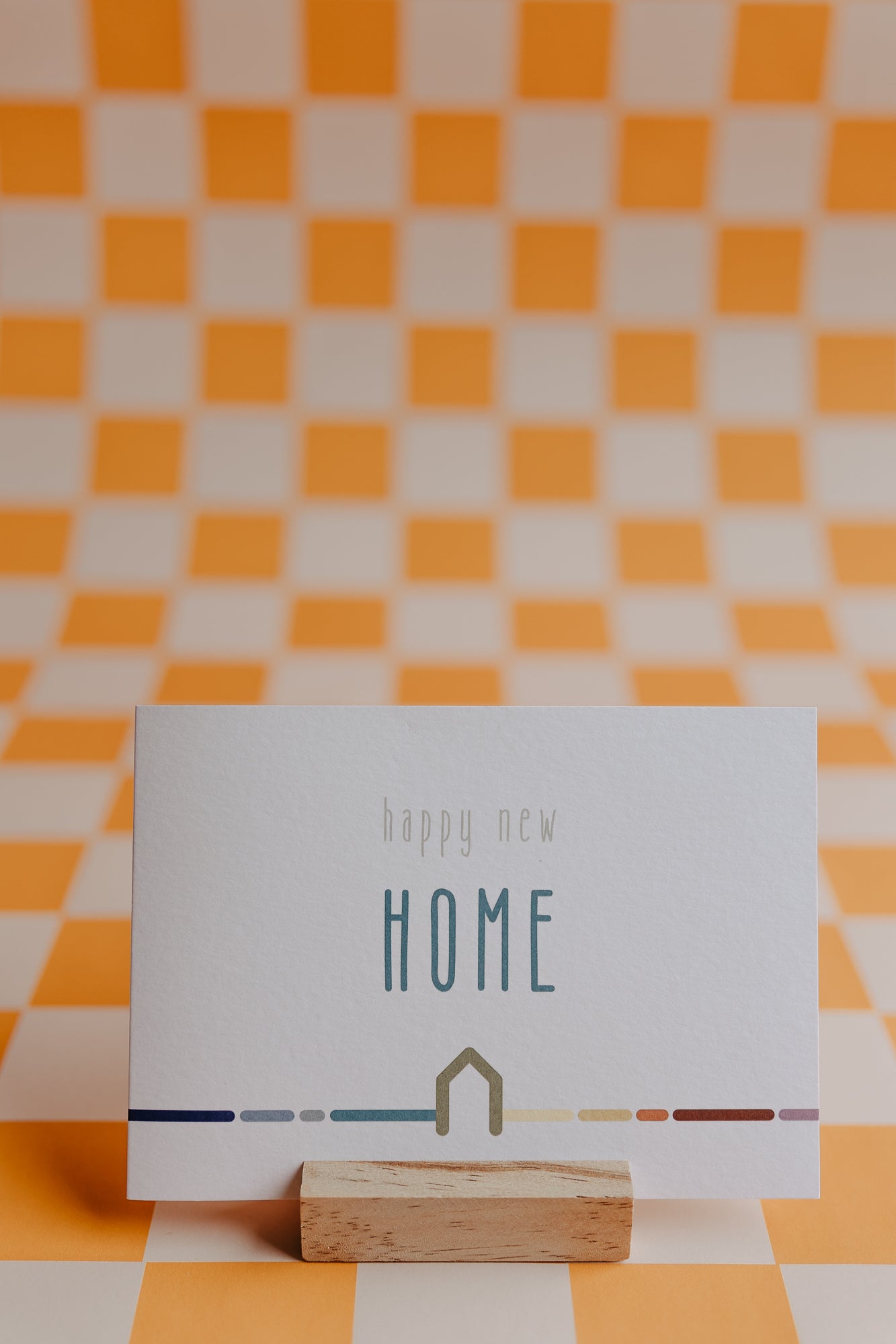 Dubbele wenskaart - Happy new home