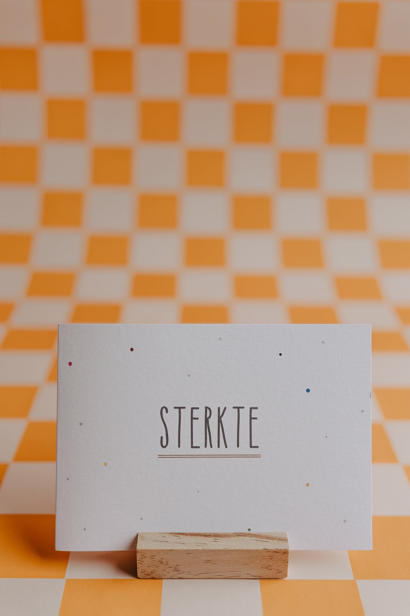 Dubbele wenskaart - Sterkte