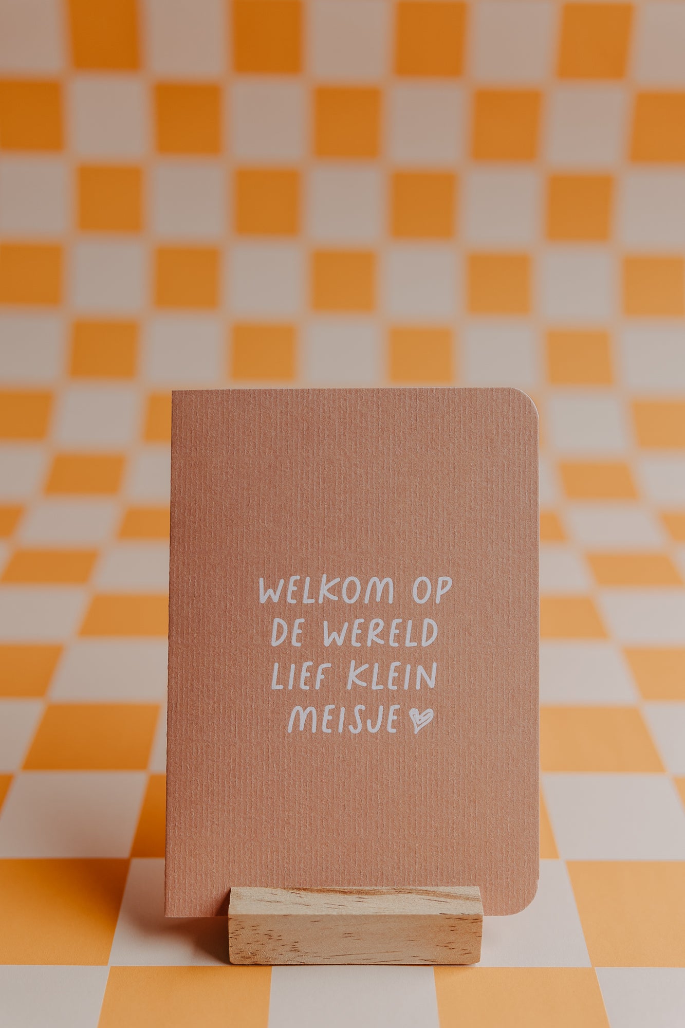 Dubbele wenskaart - Welkom op de wereld lief klein meisje