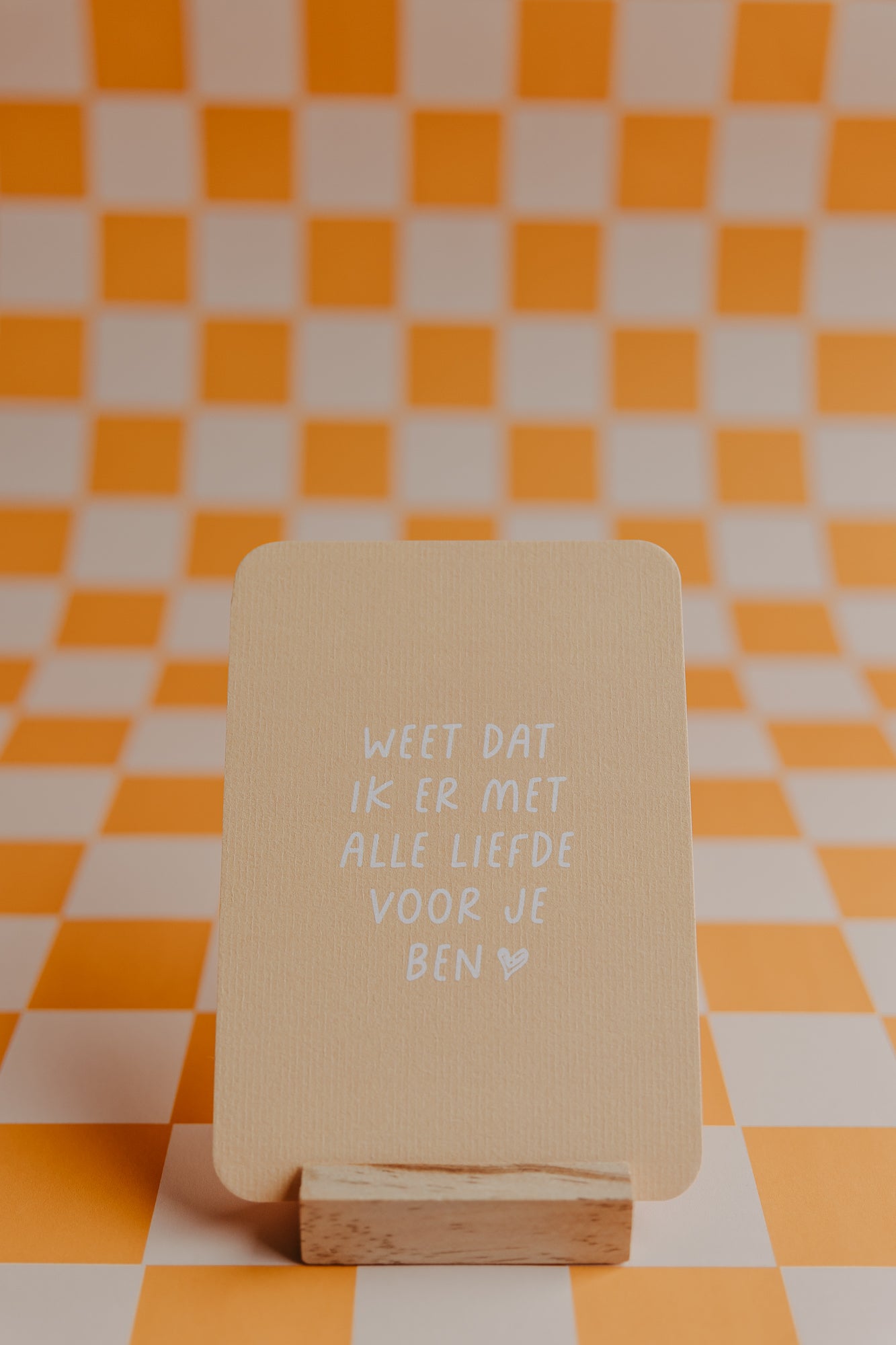 Wenskaart - Weet dat ik ervoor je ben