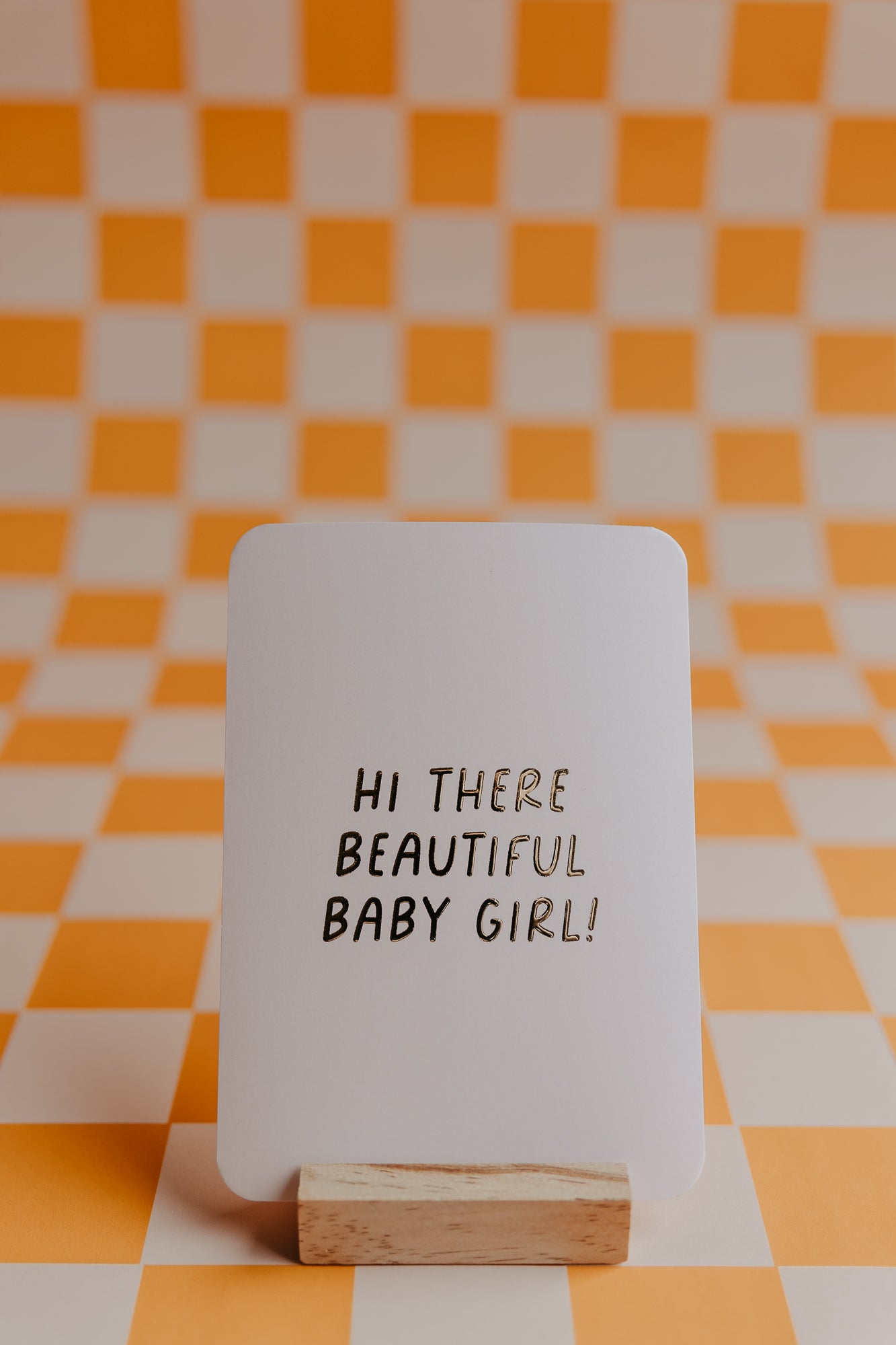 Wenskaart - Hi there beautiful baby girl!