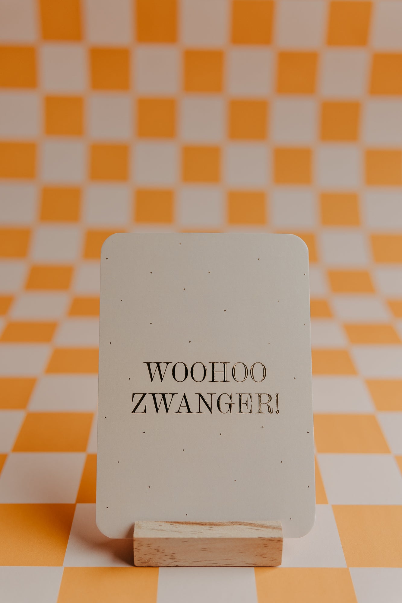 Wenskaart - Woohoo zwanger!