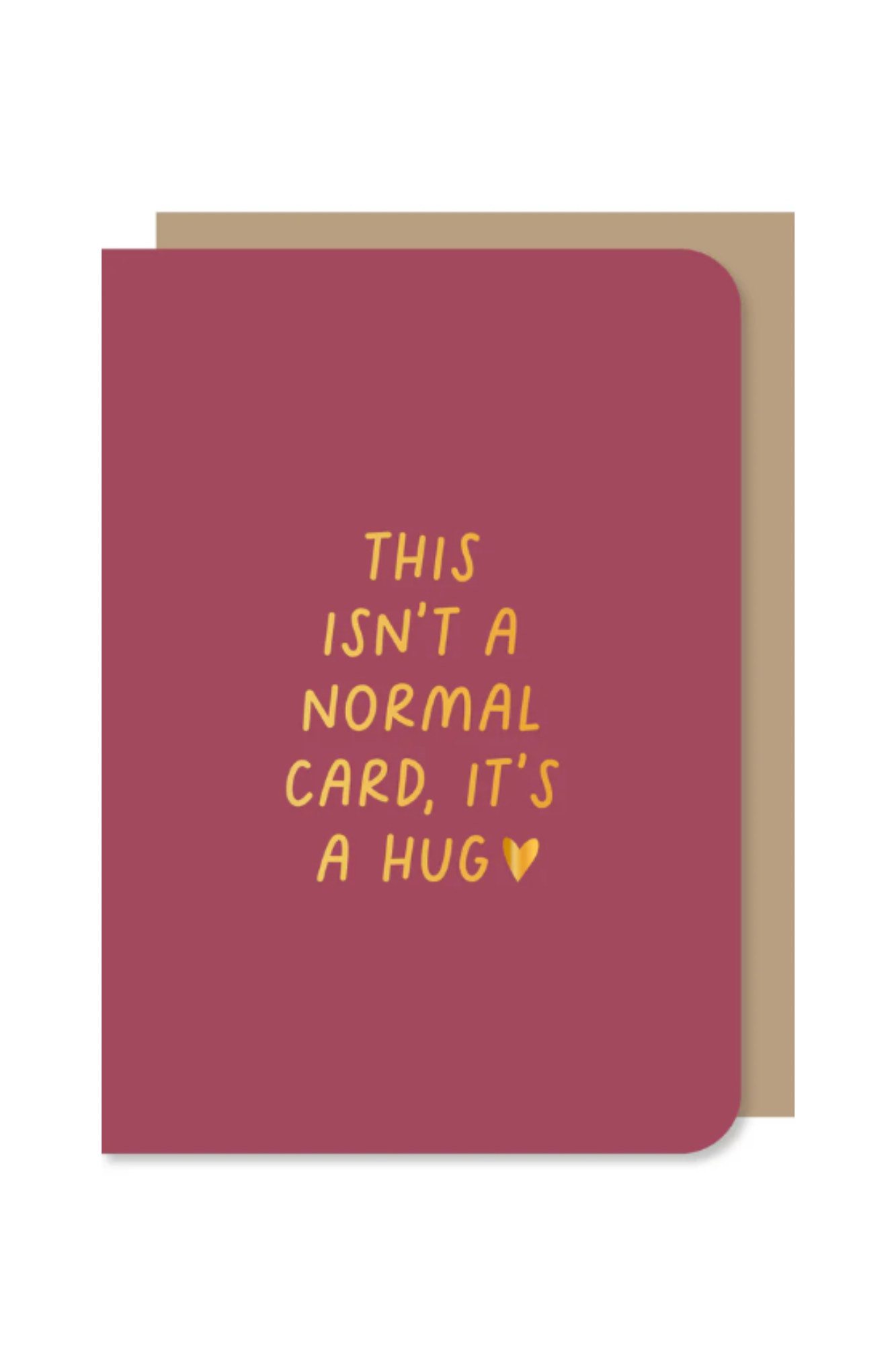Dubbele wenskaart - This isn't a normal card, it's a hug