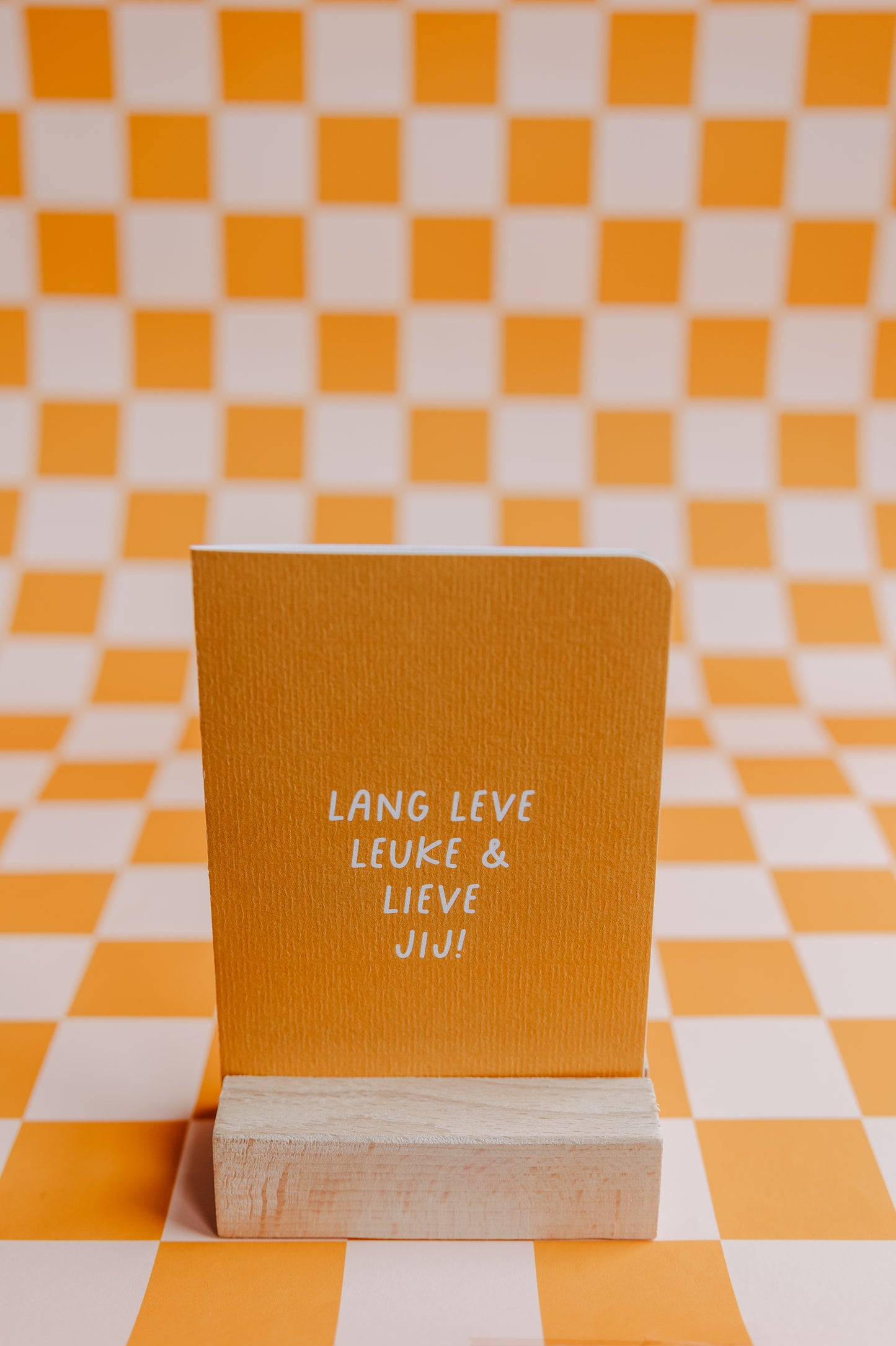 Dubbele wenskaart - Lang leve lieve & leuke jij!
