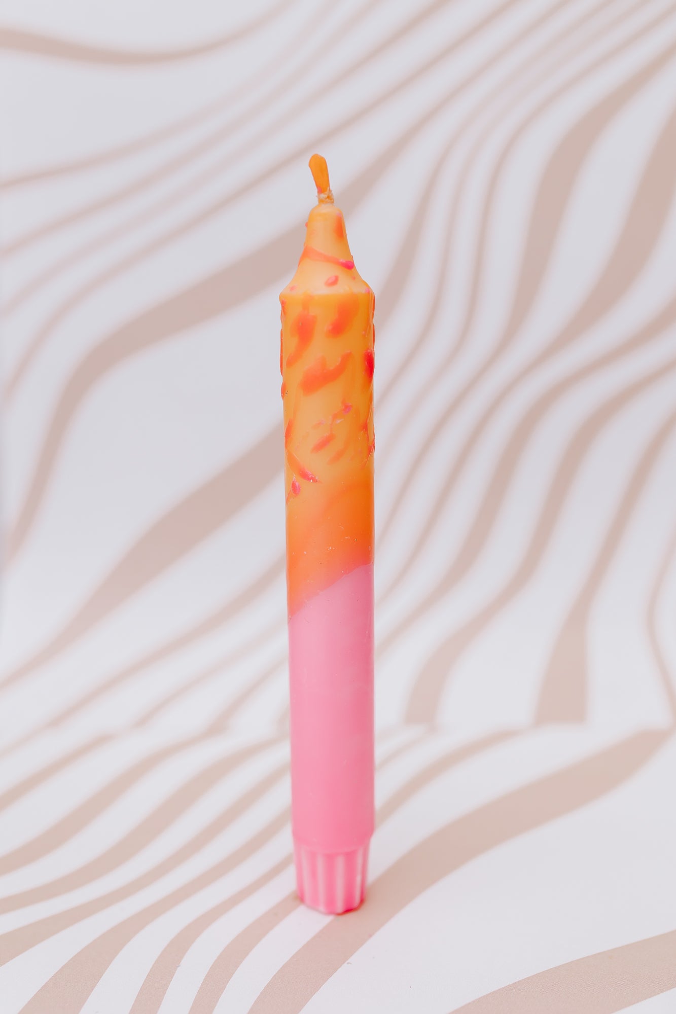 Dinerkaars dipdye confetti - Roze/Oranje