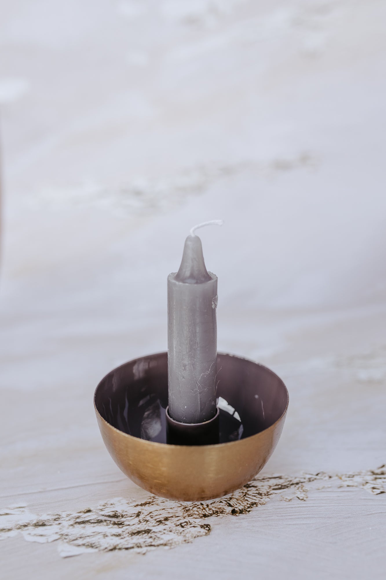 Kandelaar Kia - Goud/Taupe