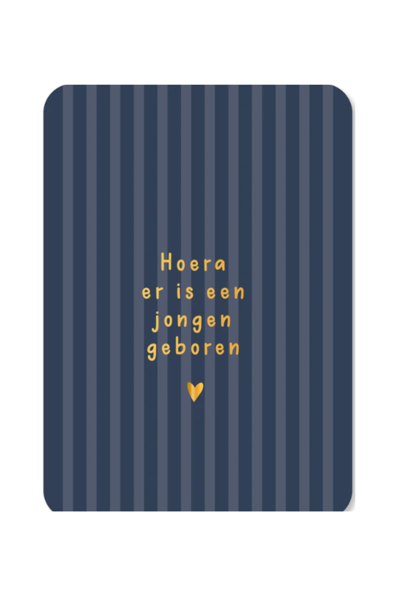 Wenskaart - Hoera er is een jongen geboren