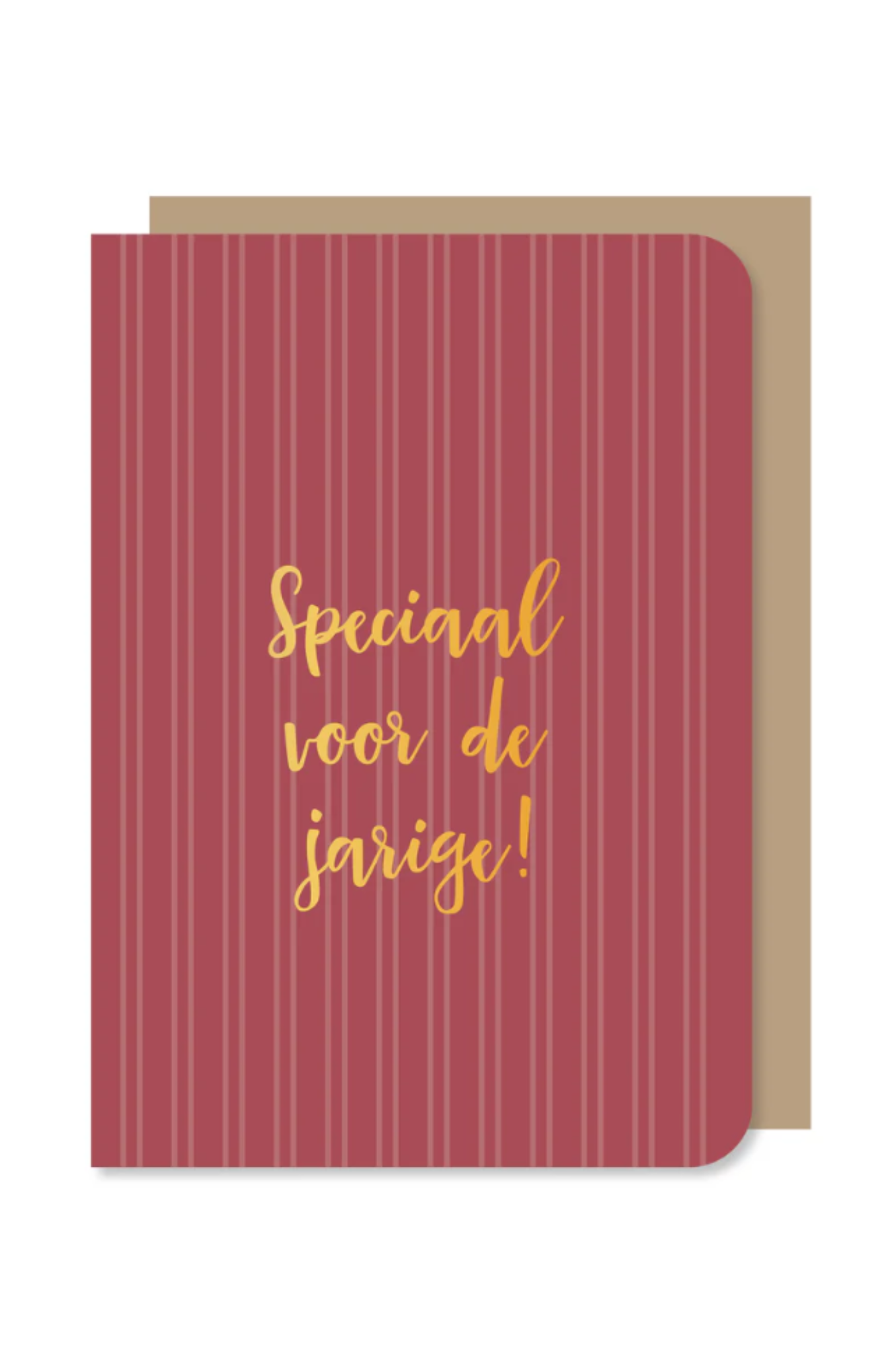 Dubbele wenskaart -  Speciaal voor de jarige