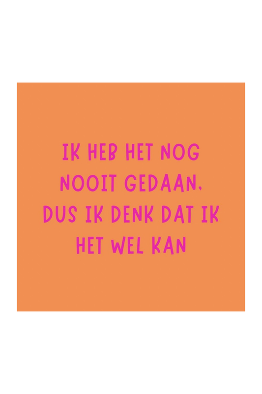 Forex tegeltje - Ik heb het nog nooit gedaan.