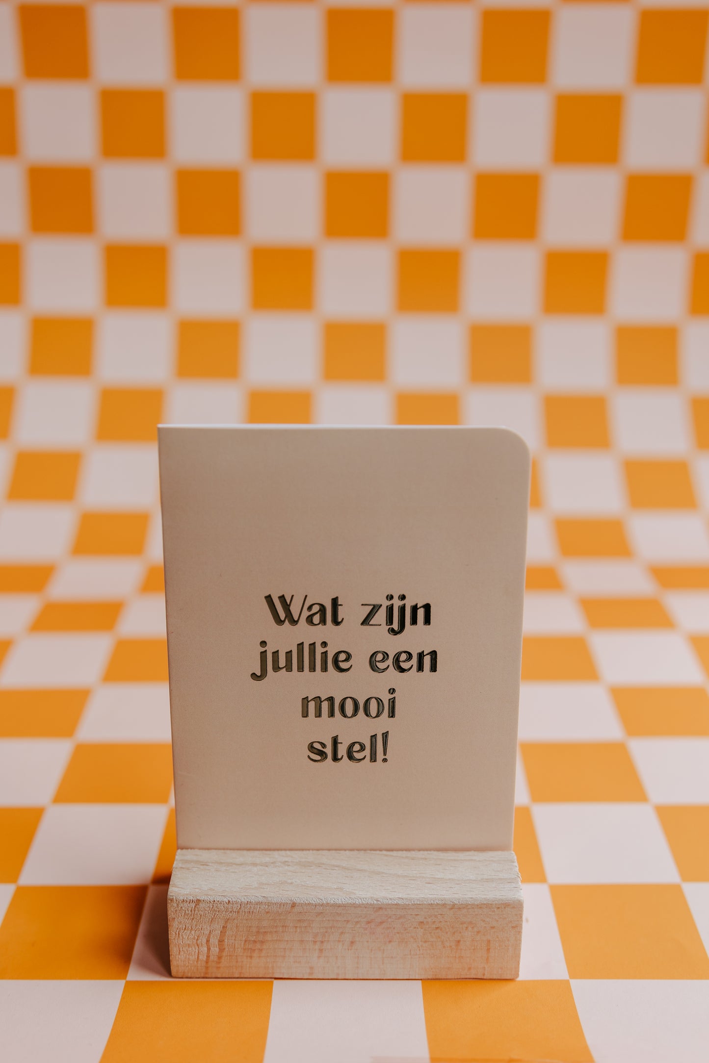 Dubbele wenskaart - Wat zijn jullie een mooi stel!