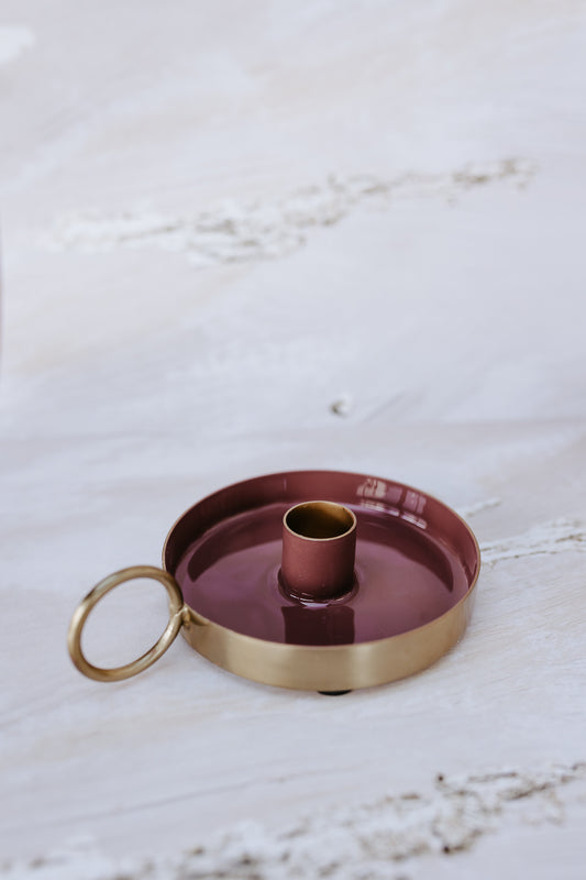 Kandelaar Vick - Goud/Roze